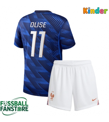 Frankreich Michael Olise #11 Replik Heimtrikot Kinder WM 2026 Kurzarm (+ Kurze Hosen)